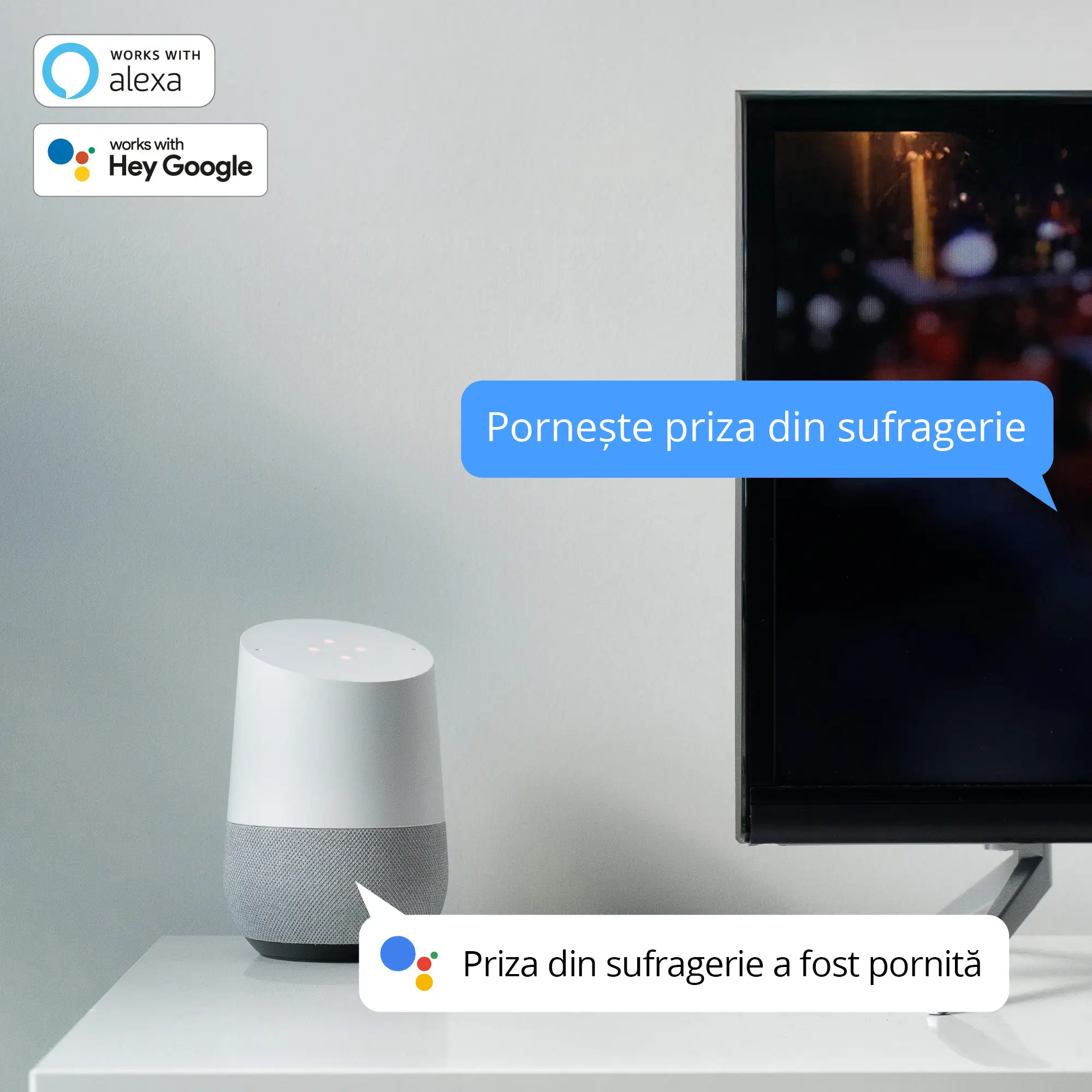 Priza Inteligentă WiFi Kruger&Matz KM2202-B cu Monitorizare Energie, Control Vocal și Programare [6]