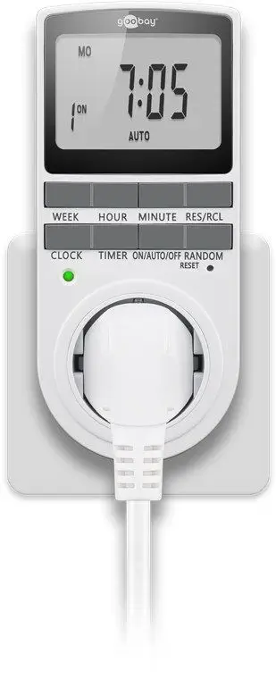 Priza programabilă digitală Goobay 64900, 3680W, temporizator, control automat al aparatelor, siguranță și economie [3]