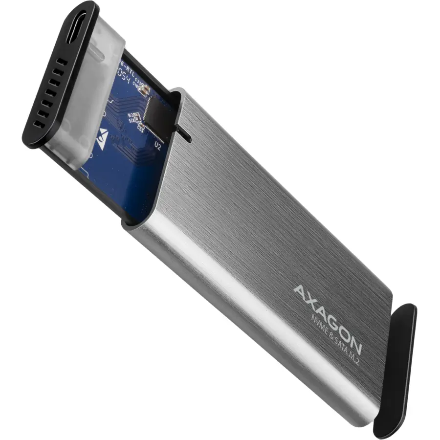 Rack Extern AXAGON EEM2-SG2 USB-C 3.2 M.2 NVMe gri – IoElectronice.ro [2]