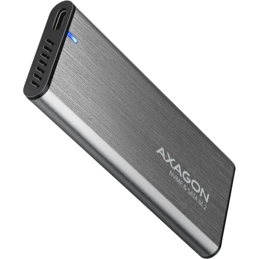 Hard Disk - Rack Extern AXAGON EEM2-SG2 USB-C 3.2 M.2 NVMe gri – IoElectronice.ro
