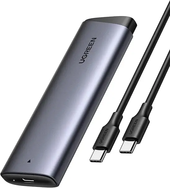 Computer-laptop - RACK extern Ugreen CM767 35267 SSD M.2 NVMe/PCIE 3.0 compatibil cu form factor 2280/2260/2242/2230 cablu 50cm USB-C 3.1