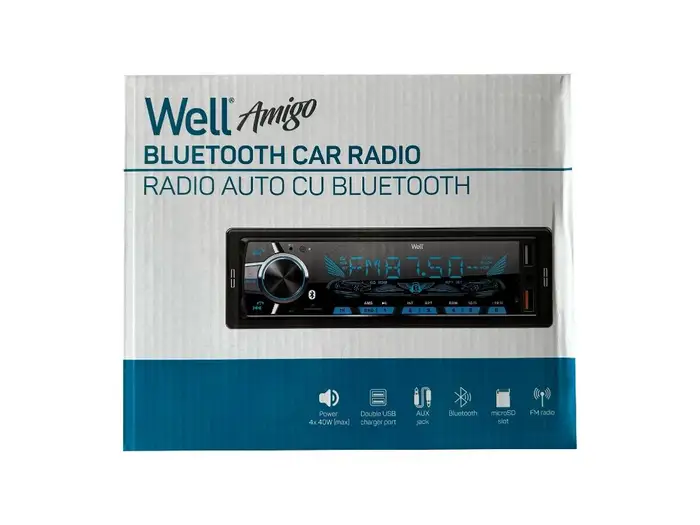 Radio auto Bluetooth USB micro SD 4x45W RADIO-CAR-AMIGO-WL [2]
