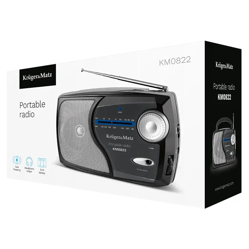 Radio portabil AM/FM Kruger&Matz KM0822 – IoElectronice.ro [3]