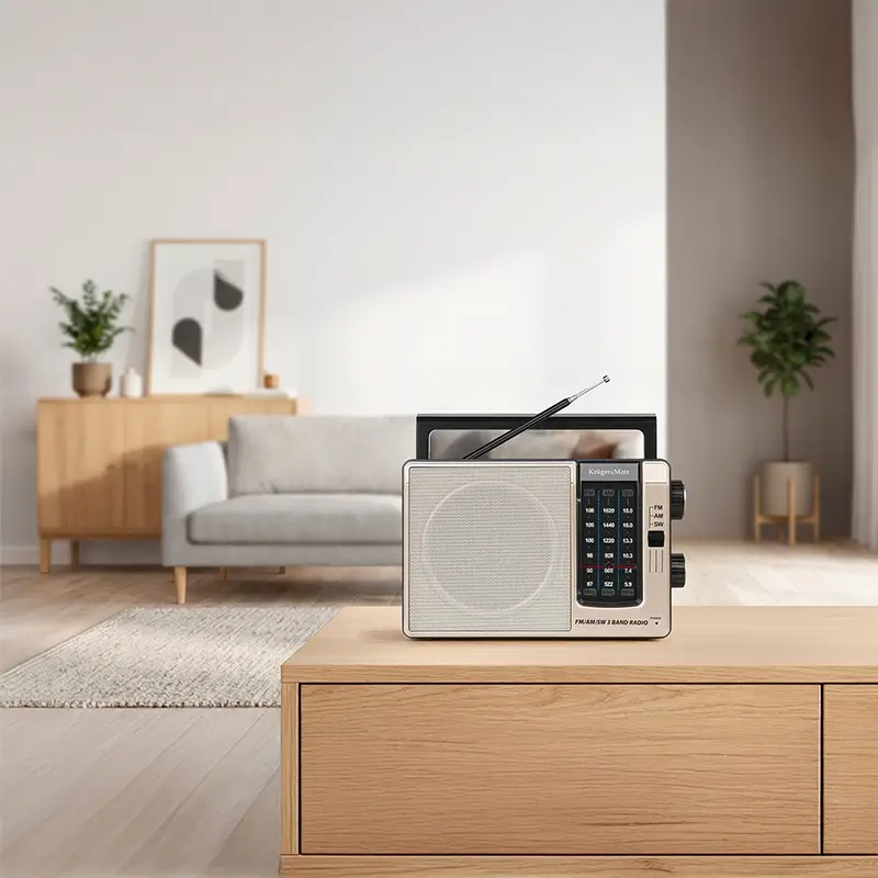 Radio portabil analog AM/FM/SW 3W 205x63.2x130mm Kruger&Atz KM0830 – IoElectronice.ro [5]