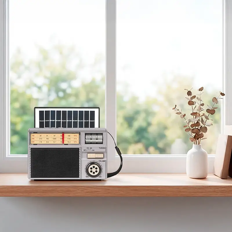 Radio portabil analog SOLAR AM/FM/SW 3W 145x60.9x96.4mm Kruger&atz KM0831 - IoElectronice.ro [7]