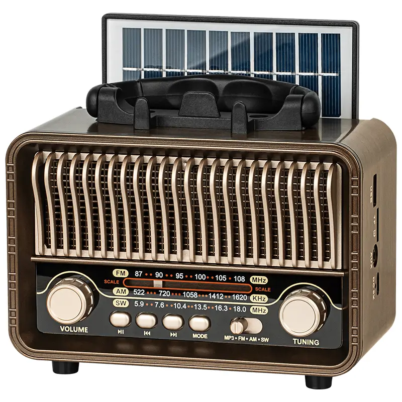 Radiouri MP3 MP4 - Radio portabil analog SOLAR AM/FM/SW 5W 166x87.5x130mm Kruger&Atz KM0832 – IoElectronice.ro