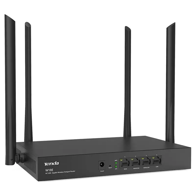 Computer-laptop - Router Tenda W18E wireless HOTSPOT Dual Band 5G Gigabit 1000Mbps 4 antene