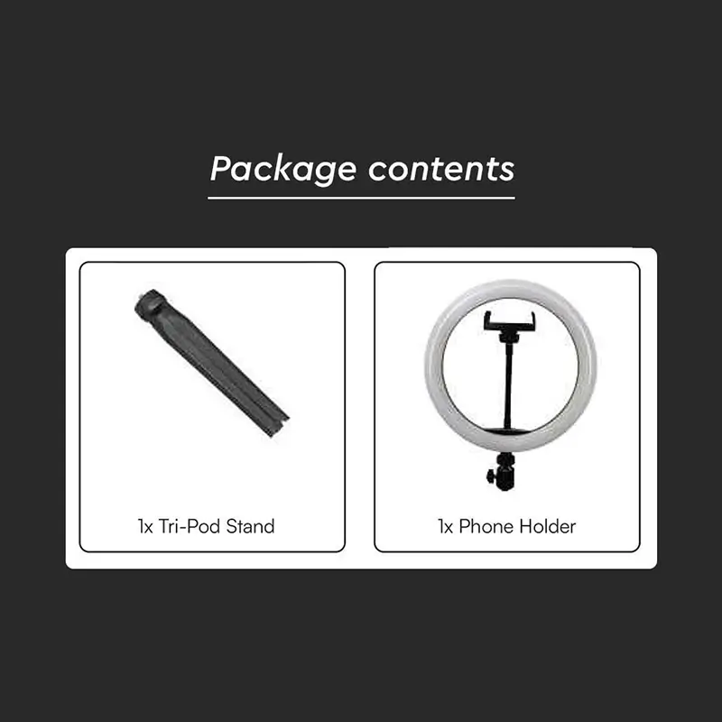 Selfie LED 7W 3200-5500K Ring Light 10" 3in1 cu alimentare USB V-tac SKU-23048 - IoElectronice.ro [8]