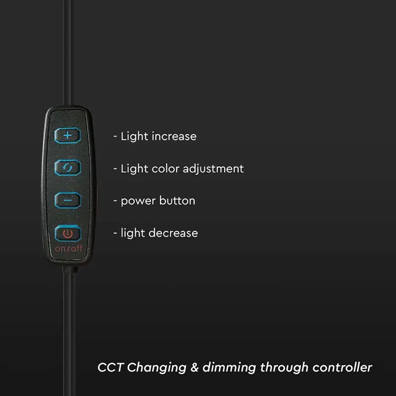 Selfie LED 7W 3200-5500K Ring Light 10" 3in1 cu alimentare USB V-tac SKU-23048 - IoElectronice.ro [3]