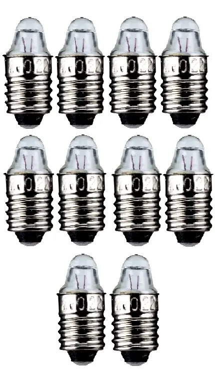 Electrice - Set 10 becuri 2.2V 0.25A lentila lupa dulie cu filet E10 Goobay 9331-10 – IoElectronice.ro