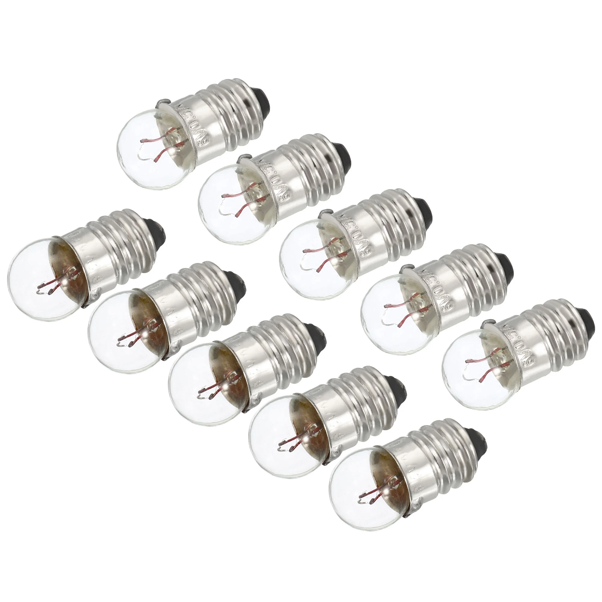 Electrice - Set 10 becuri 2.2V glob pentru lanterna dulie cu filet E10 (554-10) – IoElectronice.ro
