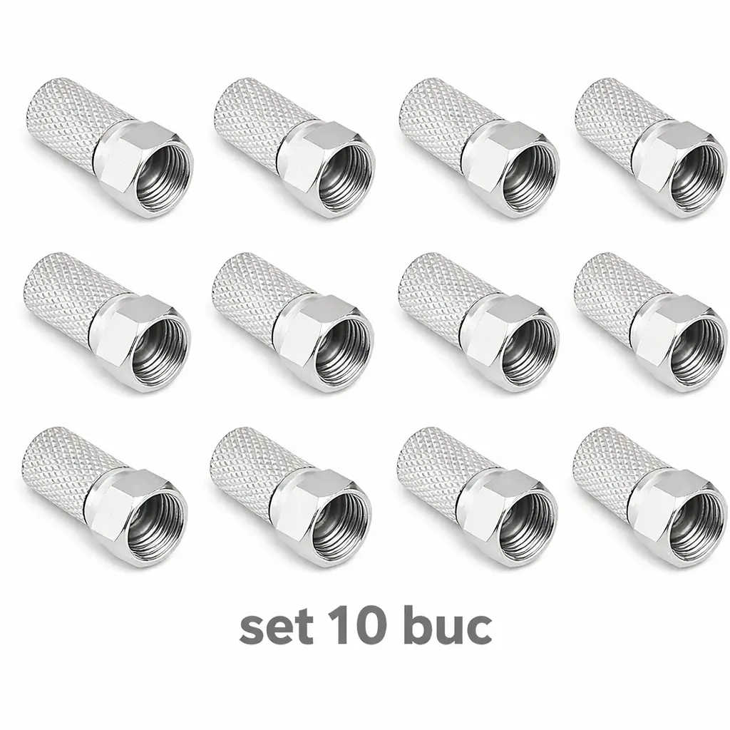 Conectica - Set 10 mufe F 7.2mm tata cu garnitura WTY0501-10 – IoElectronice.ro