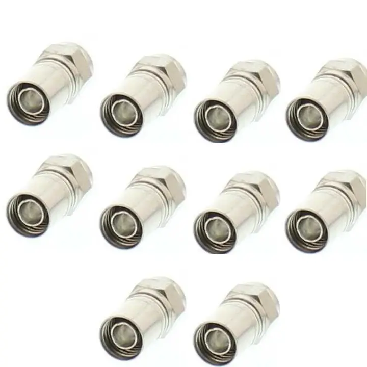 Mufe TV - Set 10 mufe F cu sertizare RG6 7mm cu inel cauciuc WELL FC-100-WL-10 – IoElectronice.ro