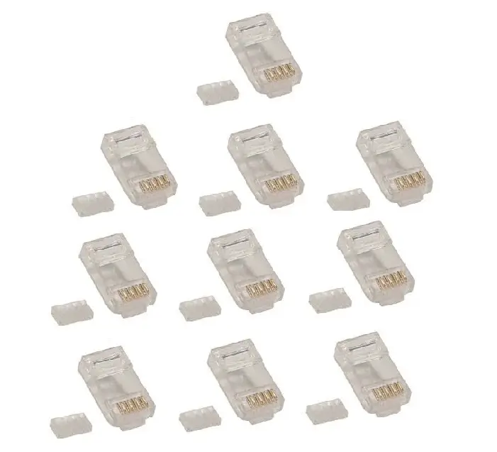 Mufe retea RJ45 - Set 10 mufe RJ45 8p8c CAT6 UTP solid Emos K0103-10 pentru rețele de date