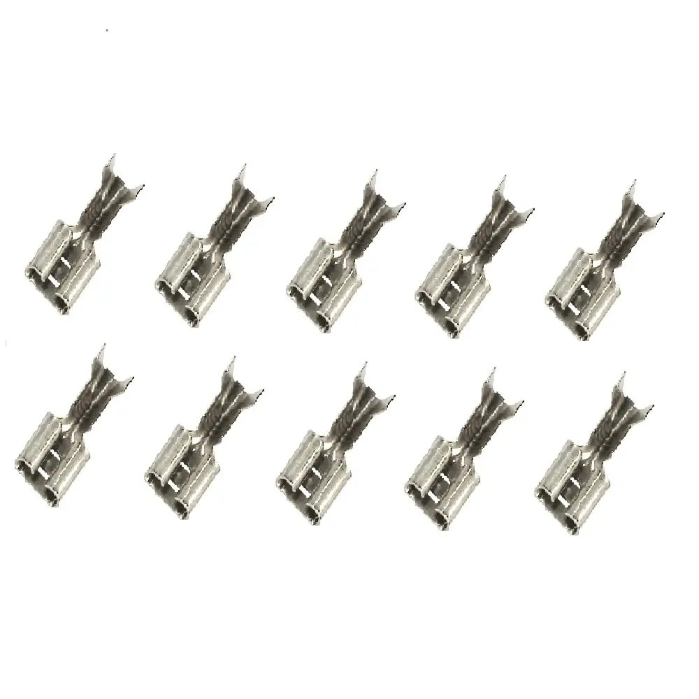 Mufe papuci - Set 10 papuci cablu mama 6.3x0.5mm cositoriti pentru cablu 0.5-1mm2 Somogyi Electronic KSH 6,3-0,5/Sn-10