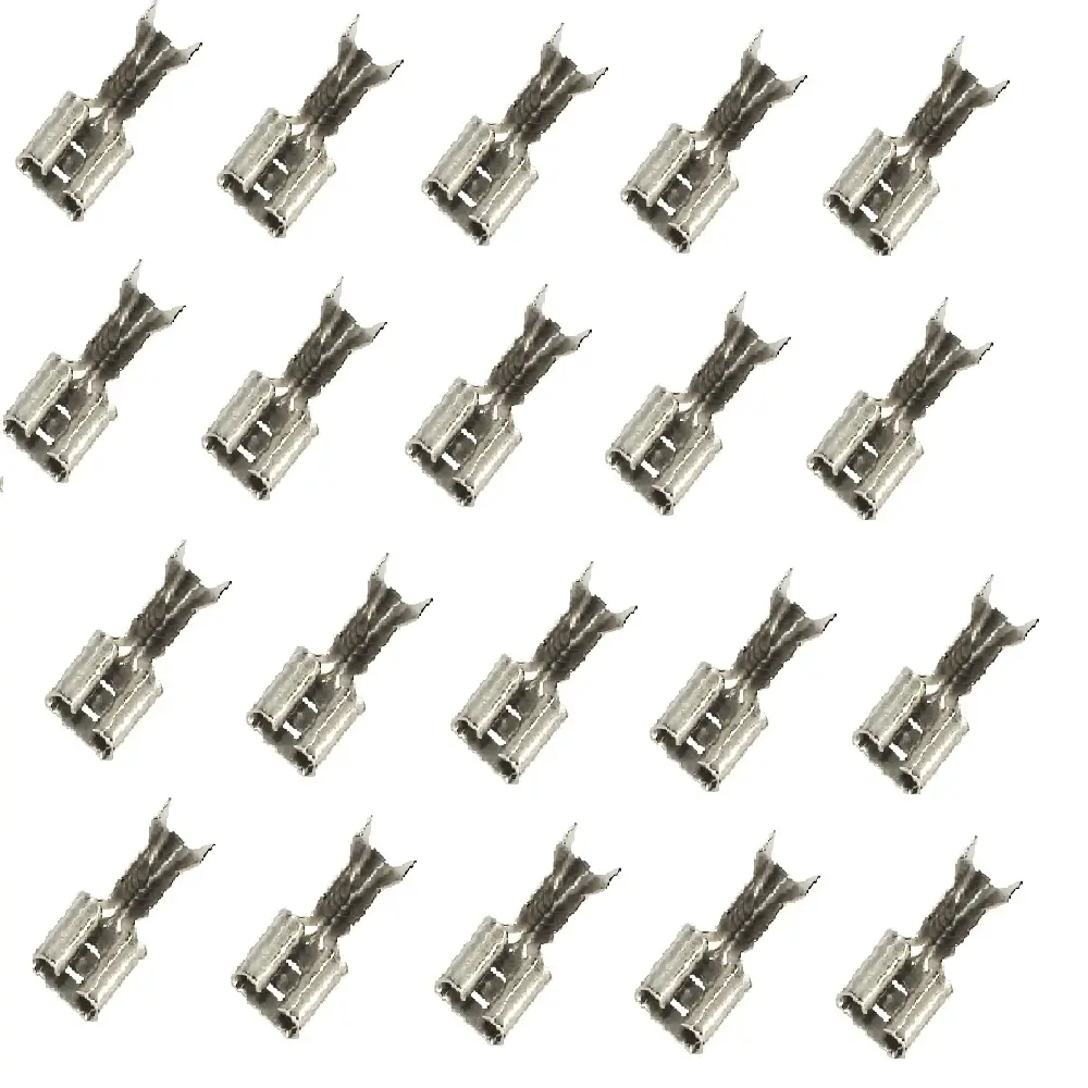 Mufe papuci - Set 20 papuci cablu mama 6.3x0.5mm cositoriti pentru cablu 0.5-1mm2 Somogyi Electronic KSH 6,3-0,5/Sn-20