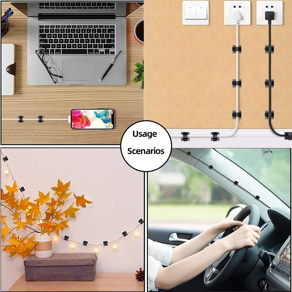 Set 24buc organizatoare de cabluri Well autoadezive transparente ORG-CABLE-S0224TT-WL – IoElectronice.ro [5]