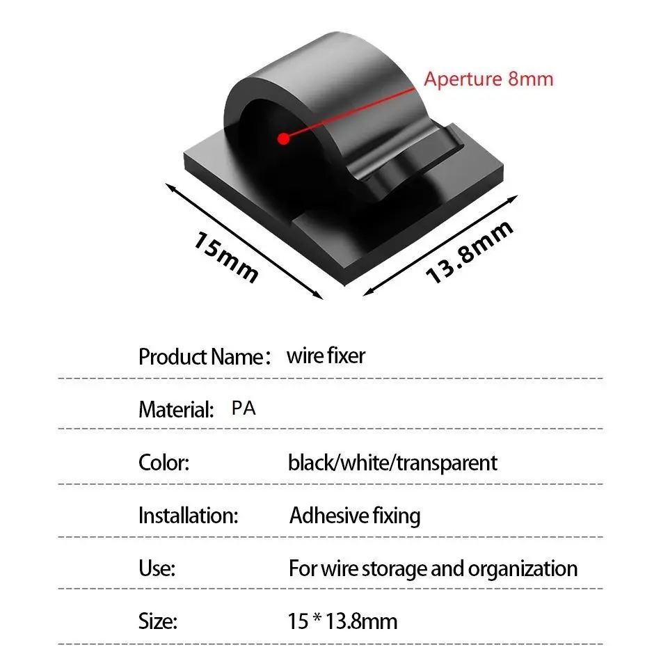 Set 24buc organizatoare de cabluri Well autoadezive transparente ORG-CABLE-S0224TT-WL – IoElectronice.ro [6]