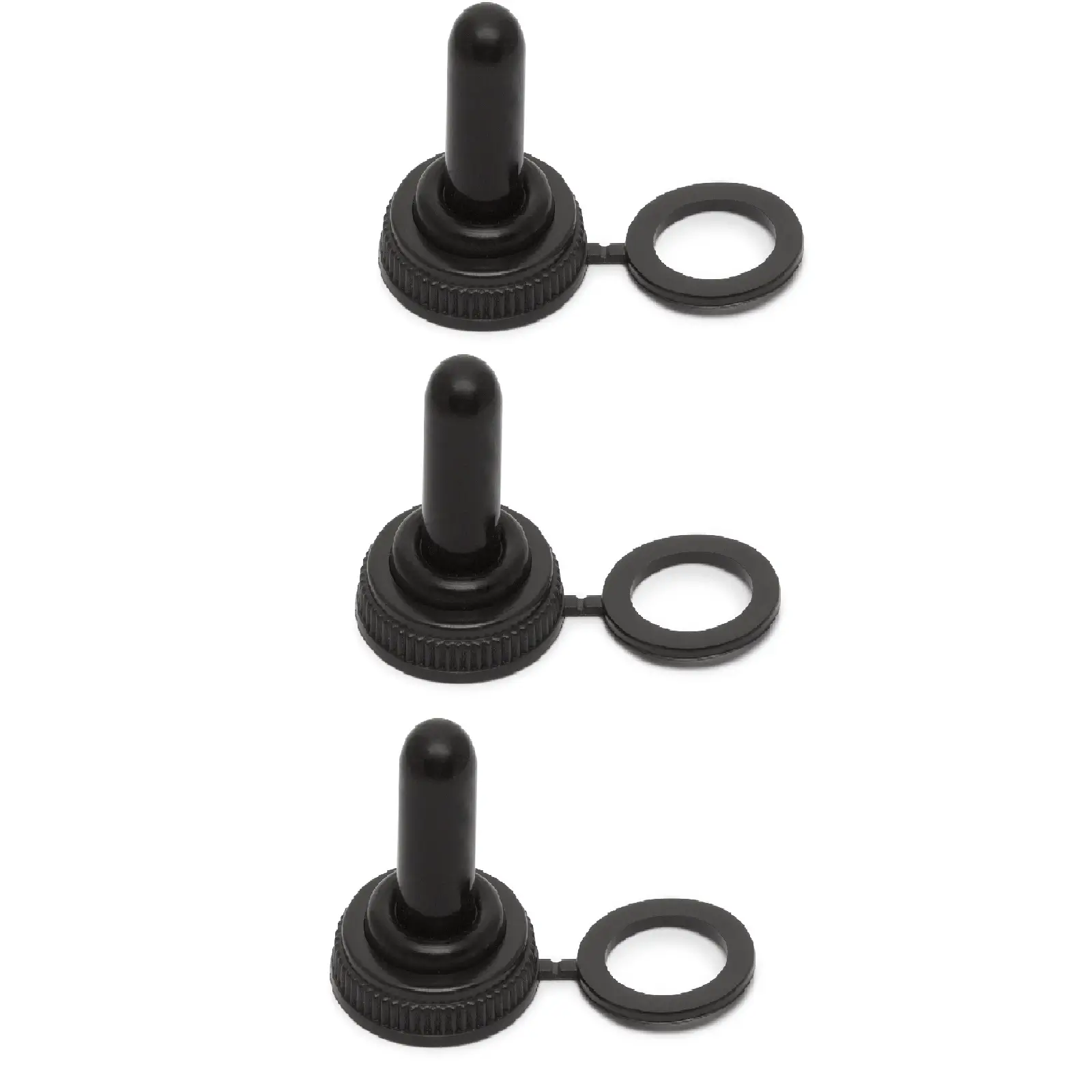 Electrice - Set capisoane ermetice silicon negru 16.5x26mm M'N'C 09013-3 pentru etanșare eficientă