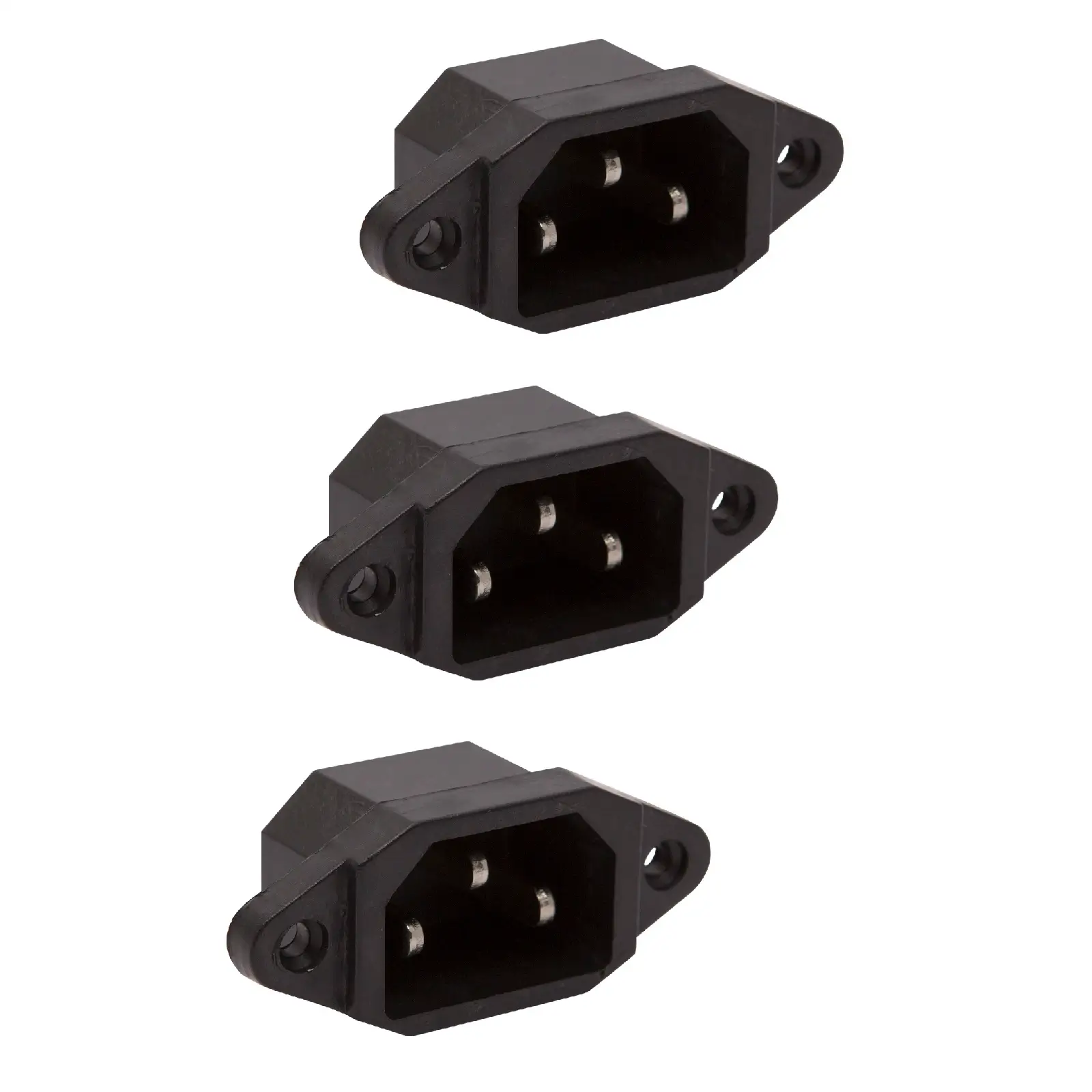 Mufe AC-DC - Set 3 mufe tata PC 10A 250V montabile pe panou M`N`C 05239-3
