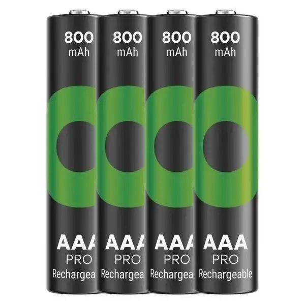 Set 4 acumulatori GP Recyko Pro AAA R3 800mAh 1.2V NiMH GP85AAAHCBR21-2TLB4 - IoElectronice.ro [2]