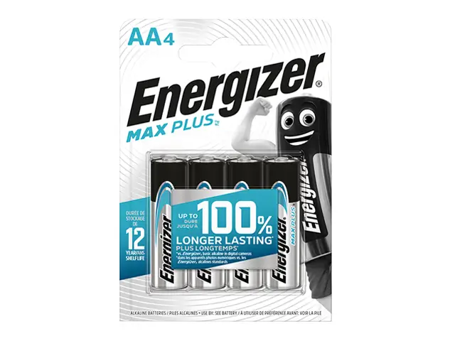 Electrice - Set 4 baterii AA Alkaline Energizer MAX Plus UPN-190863 tip R6 pentru dispozitive electrice