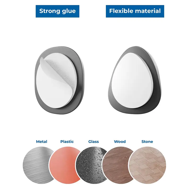 Set 5 cleme organizatoare cabluri cu adeziv negre MK5543 deleyCON – IoElectronice.ro [4]