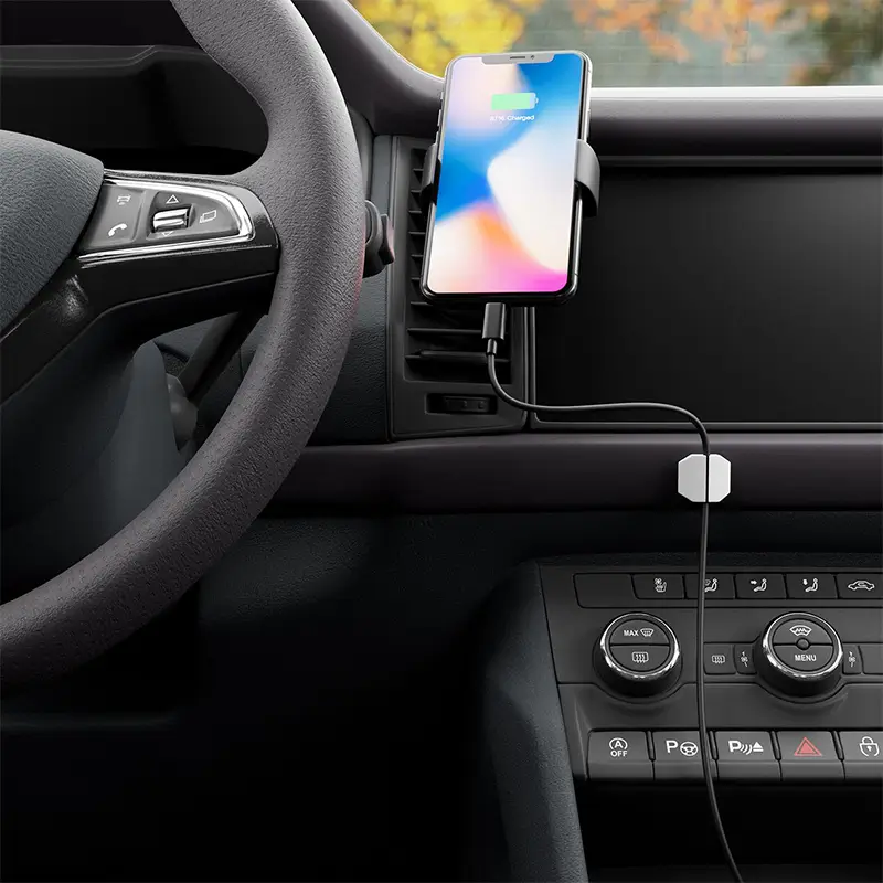 Set 5 organizatoare cabluri cu adeziv albe MK5539 deleyCON – IoElectronice.ro [6]