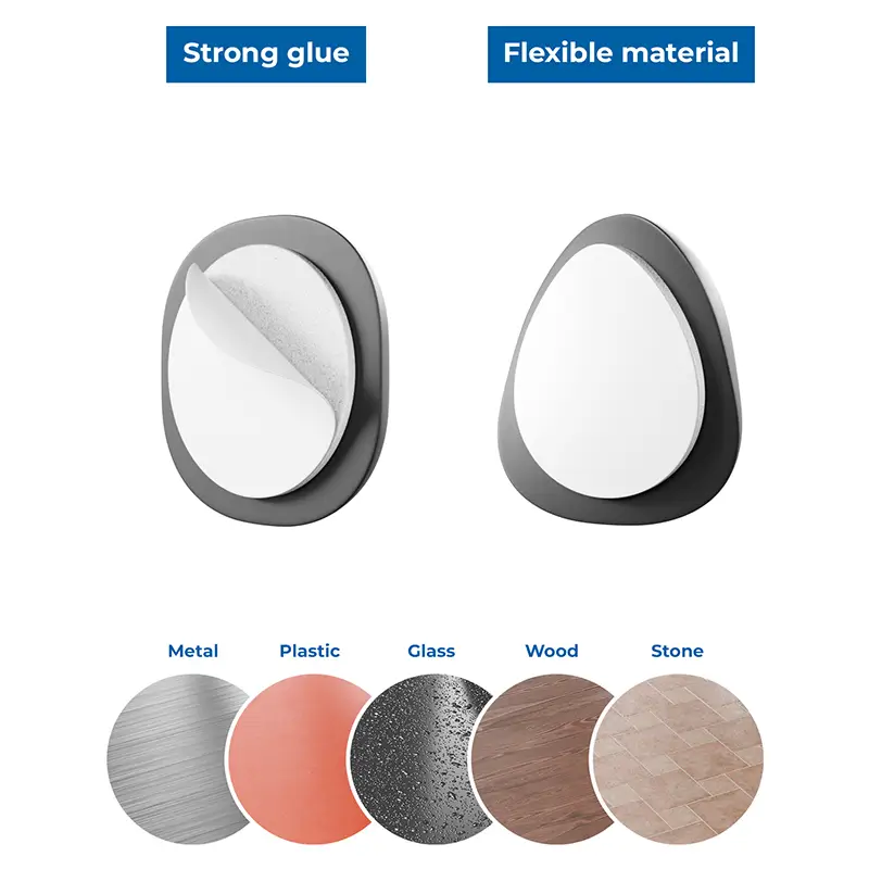 Set 6 organizatoare cabluri cu adeziv negre MK5541 deleyCON – IoElectronice.ro [4]