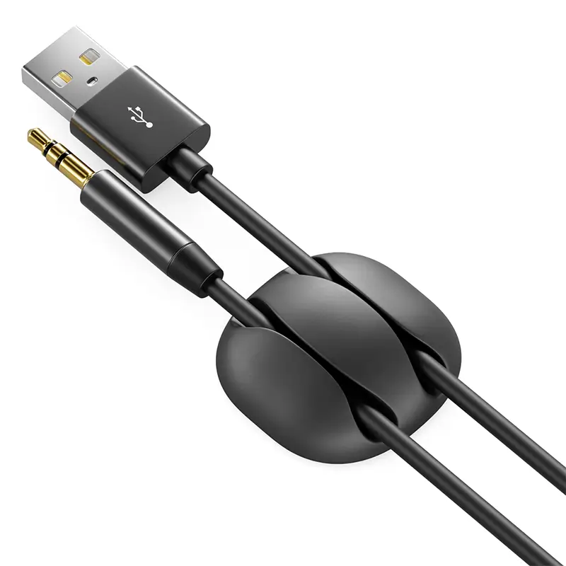 Set 6 organizatoare cabluri cu adeziv negre MK5541 deleyCON – IoElectronice.ro [2]