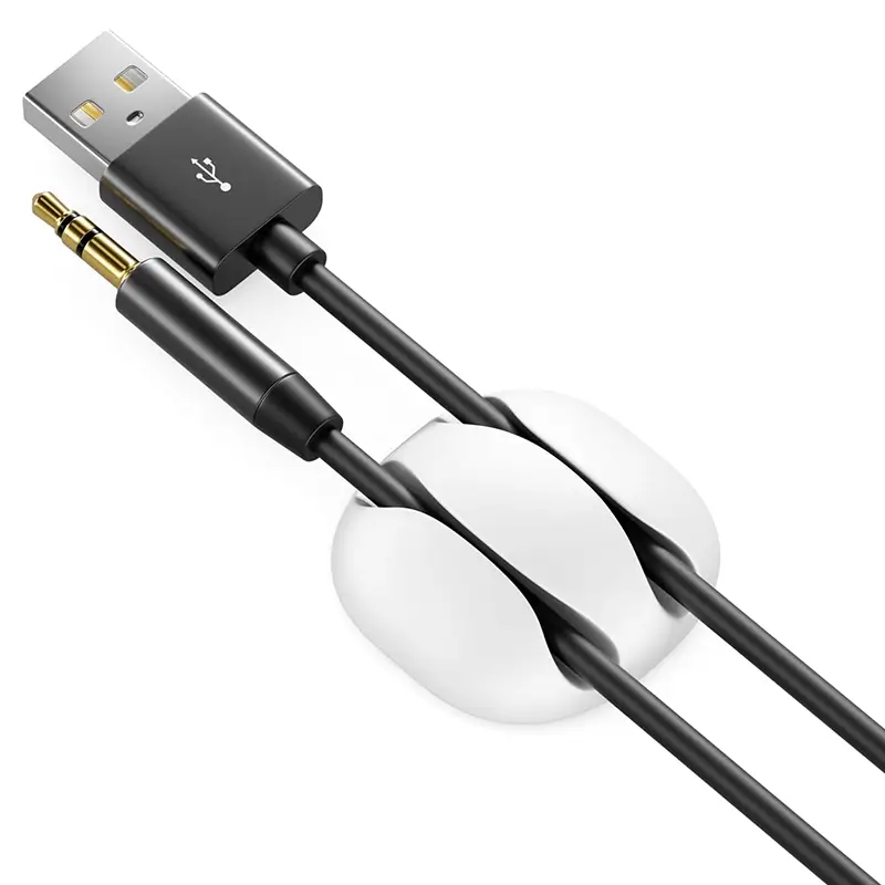 Set 6 organizatoare cabluri cu adeziv negre MK5542 deleyCON – IoElectronice.ro [2]