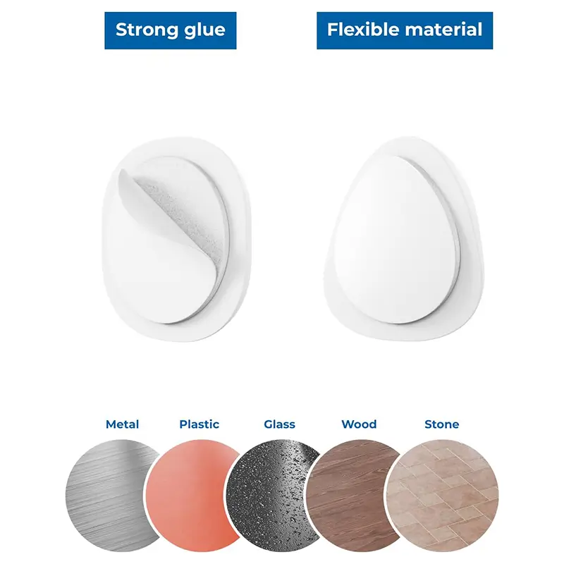 Set 6 organizatoare cabluri cu adeziv negre MK5542 deleyCON – IoElectronice.ro [4]