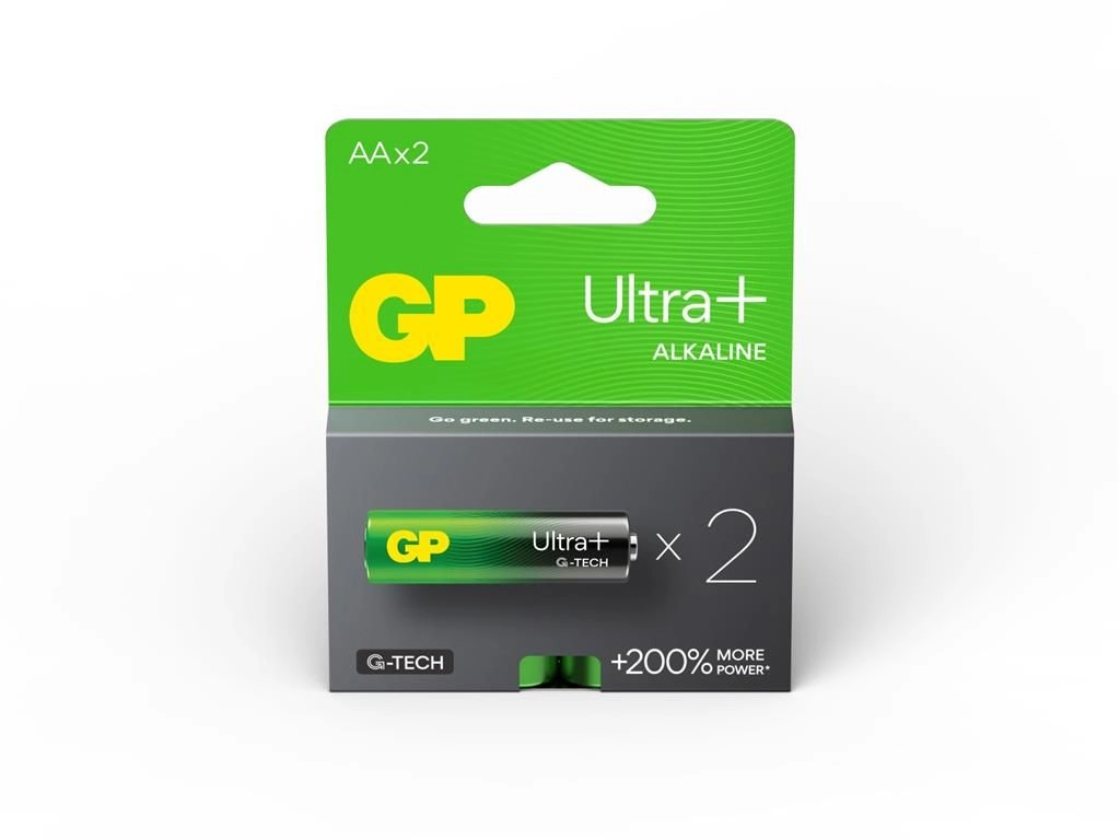 Set Baterii Alcaline UltraPlus GP AA R6 2buc – Energie Durabilă și Performanță de Încredere [1]