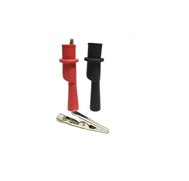Accesorii multimetre - Set mufă crocodil roșu și negru pentru tester multimetru SET-MUFA-CROCODIL
