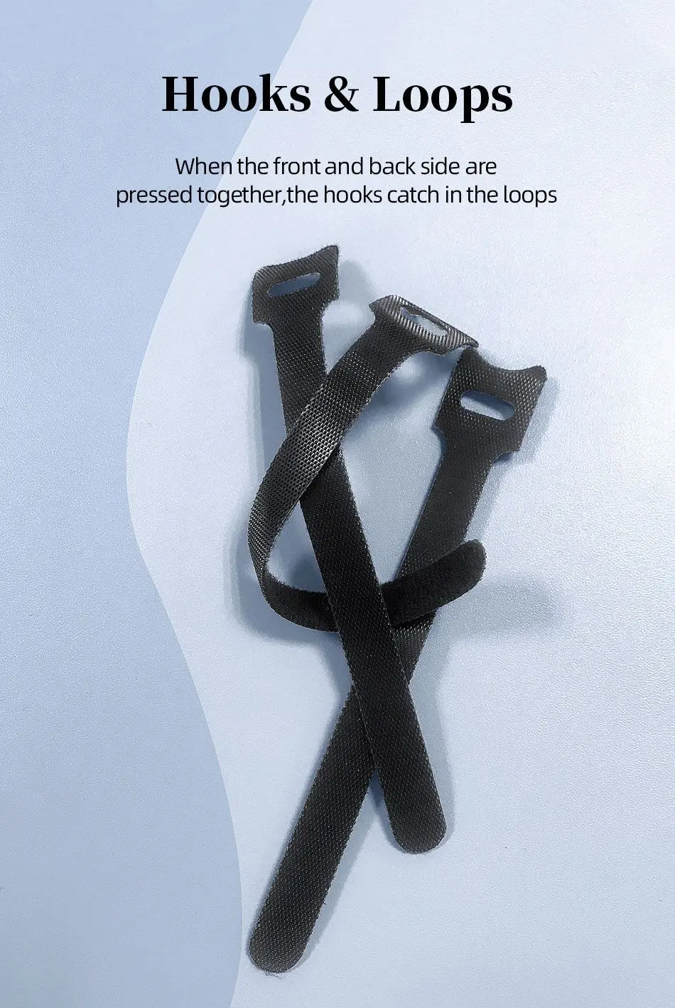 Set organizator de cabluri Banda Velcro Well 150mm x 12mm 25buc negru ORG-CABLE-T0225BK-WL – IoElectronice.ro [4]