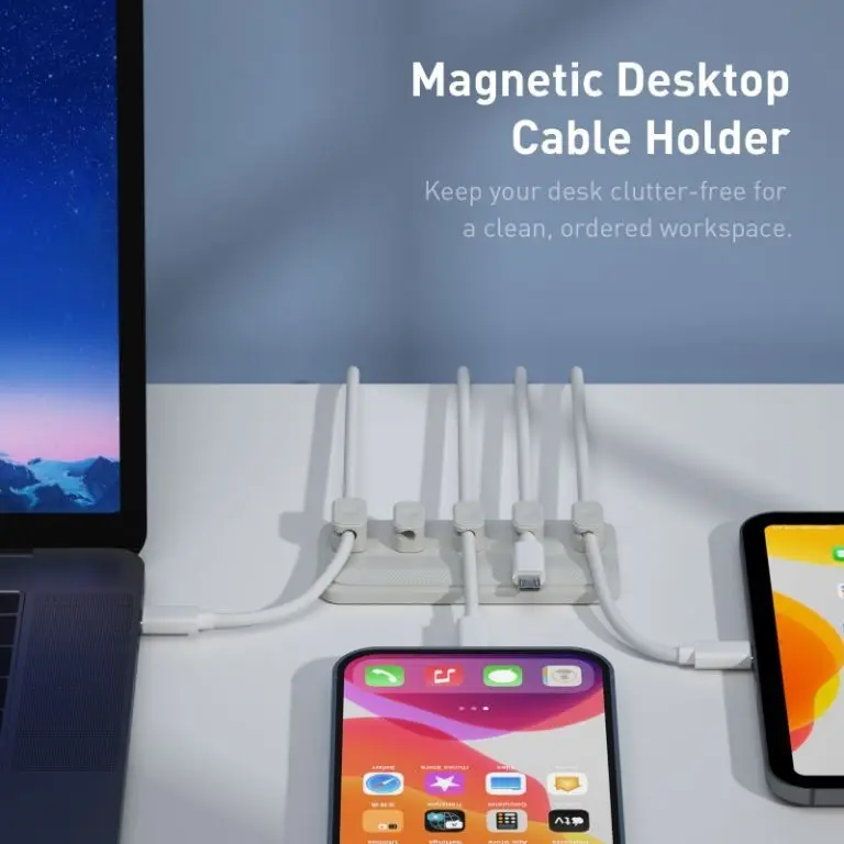 Set organizator de cabluri Well magnetic pentru 5 cabluri gri ORG-CABLE-M0305GY-WL – IoElectronice.ro [4]