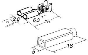 Set papuci electrici izolați mama 2.8x0.5mm 2buc roșu și negru GBC 18.3805.00-2 – IoElectronice.ro [2]
