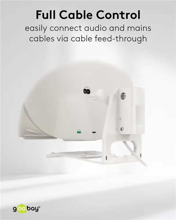 Set suport difuzor de perete Modern Sonos Era 300 Flex alb Goobay 71984 – IoElectronice.ro [5]