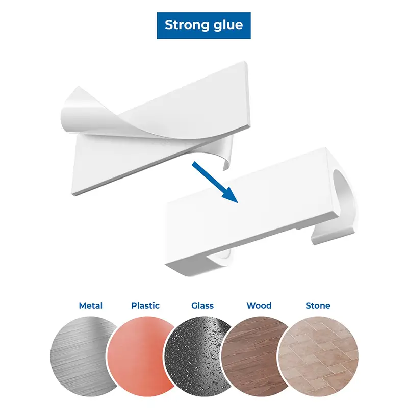 Set suporturi de cablu 20buc alb autoadezive MK5535 deleyCON - IoElectronice.ro [5]