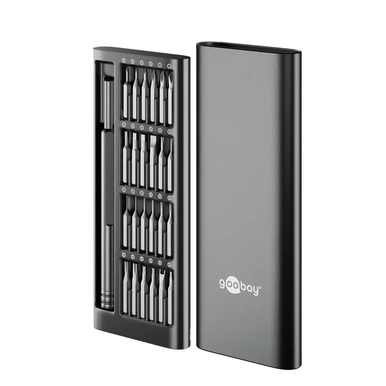 Scule mentenanta - Set șurubelnițe 24 biți 28mm oțel S2 Goobay 77836