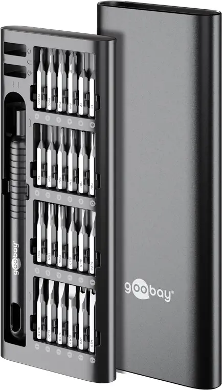 Scule mentenanta - Set șurubelnițe 48 biți 28mm oțel S2 precizie Goobay 77835