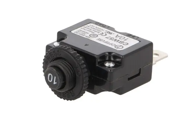 Electrice - Siguranta termica 10A OPTIFUSE CBW57-PS-10A-1X Imax. 1kA 32VDC/50VDC/125V/250V