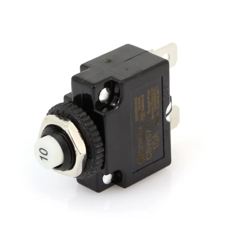 Siguranță Termică OPTIFUSE 10A CBW57-PS, Imax 1kA, 132VDC/250V, Dimensiuni 29.5x14.6mm, Culoare Albă [1]