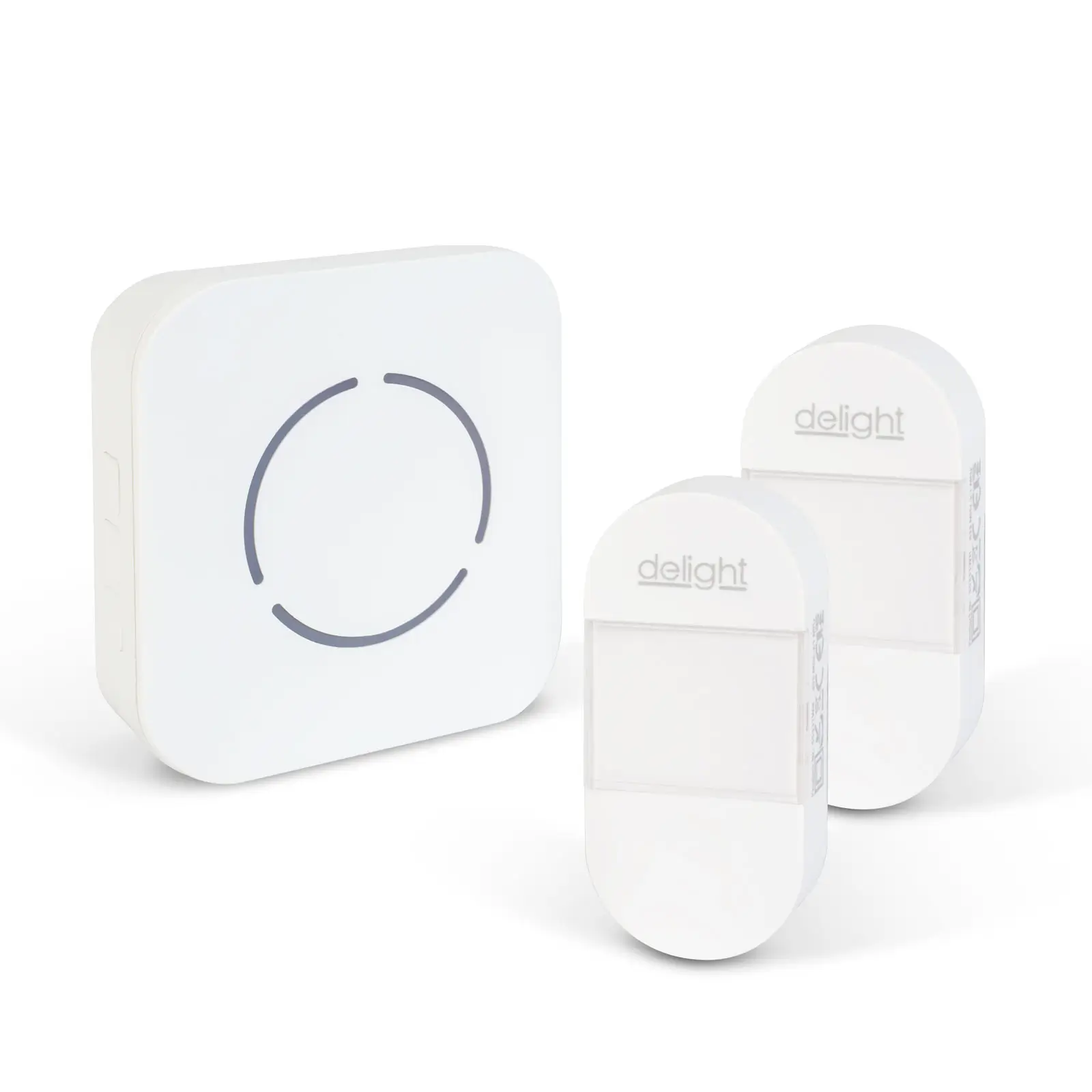 Sonerie fără fir Kinetic fără baterii 2 butoane IP44 exterior alb delight 55332WH-2 – IoElectronice.ro [3]