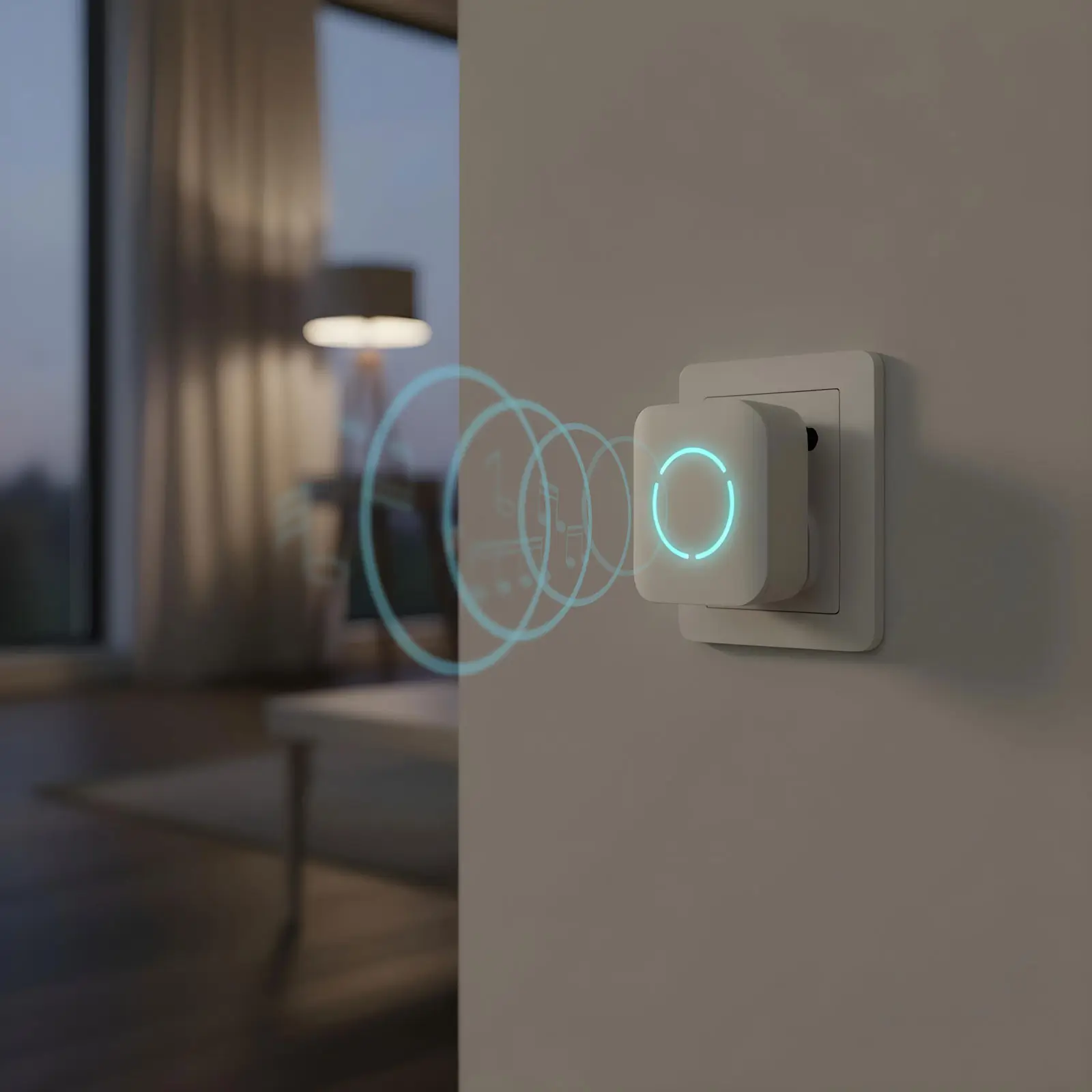 Sonerie wireless Kinetic fara baterii 1 buton +1 receptor alb delight 55331WH – IoElectronice.ro [3]