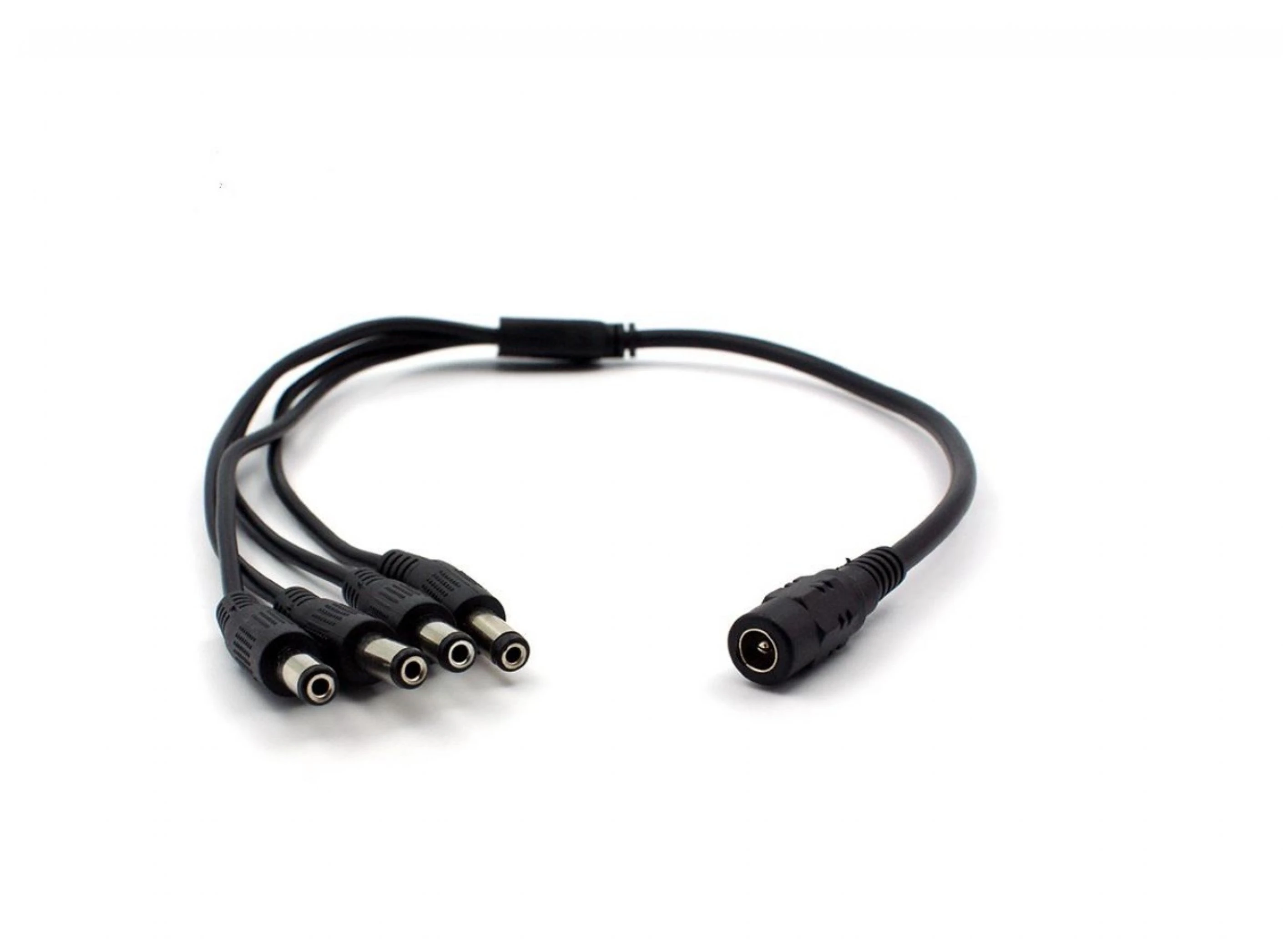 Adaptoare alimentare AC-DC - Splitter cablu alimentare cu mufă mamă 5.5x2.1 mm la 4x tată 5.5x2.1 mm – IoElectronice.ro