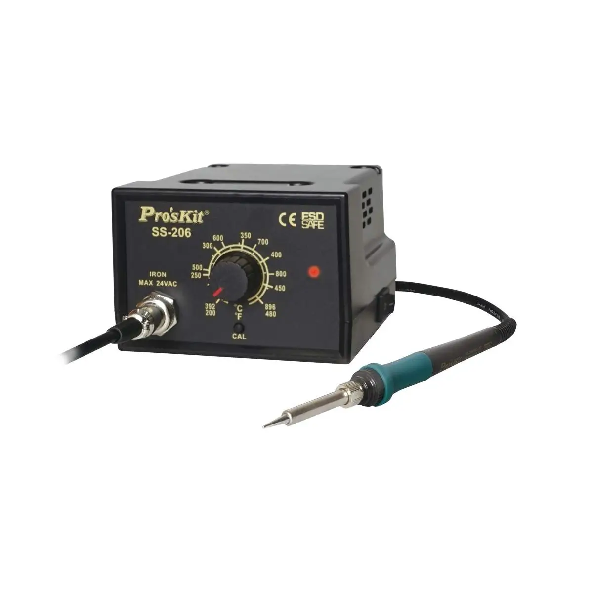 Scule mentenanta - Stație de lipit Pro'sKit SS-206B cu reglare temperatură, 60W, 220V, vârf de 1.0mm, pentru electronică.