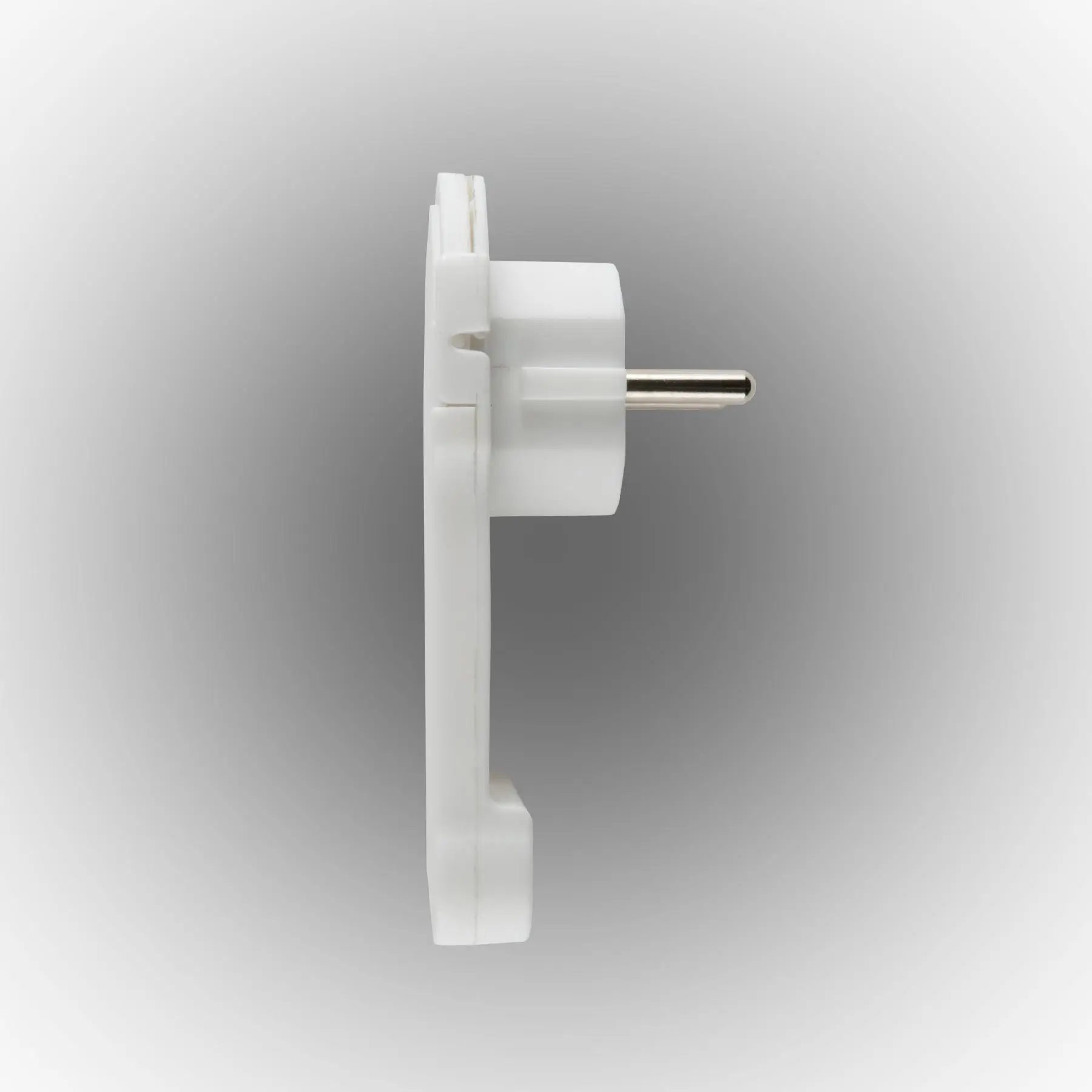 Electrice - Stecher conector plat cu inel 16A /3680W cu pamantare alb Home NV FP 2