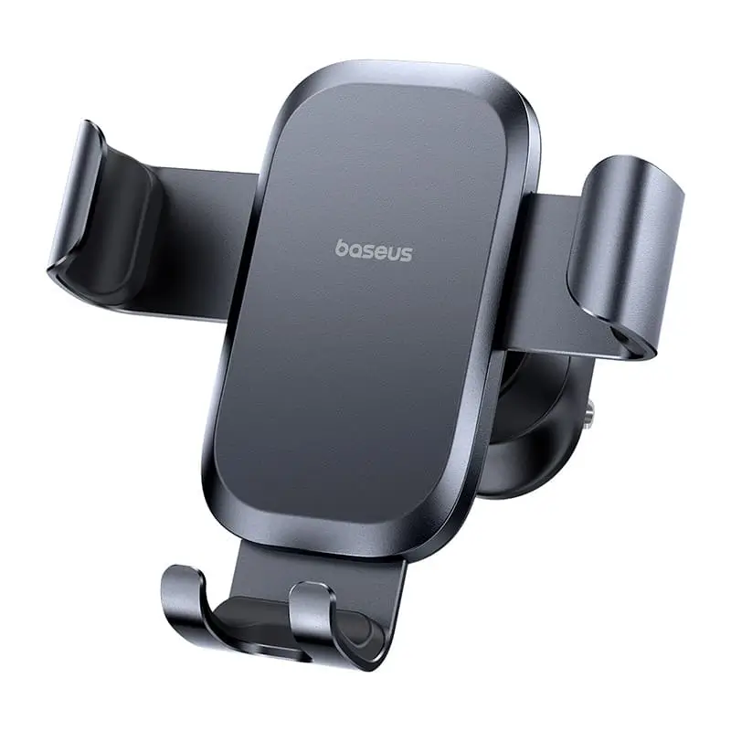 Suporti telefon pentru auto - Suport auto Baseus Metal Age Gravity C40478701123-00 fixare în grilaj ventilație negru