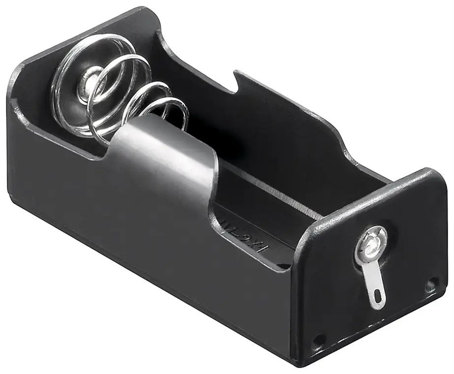 Suporti baterii-acumulatori - Suport baterii 1x C R14 cu capete de lipire Goobay 12453, lungime 10 cm, pentru conectare ușoară.